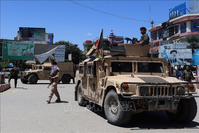 Lực lượng an ninh Afghanistan trong một chiến dịch truy quét lực lượng Taliban tại Kunduz. Ảnh tư liệu: AFP/TTXVN