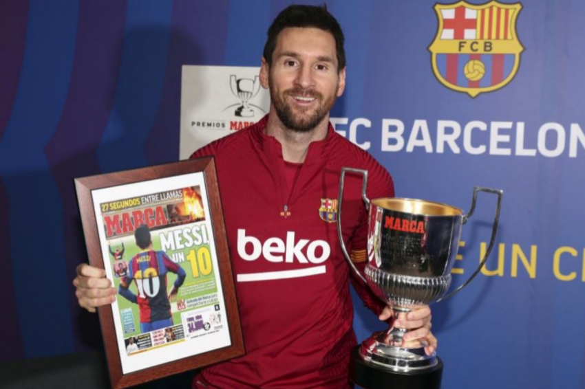 Messi viết lên lịch sử tại La Liga với lần thứ 7 nhận Pichichi