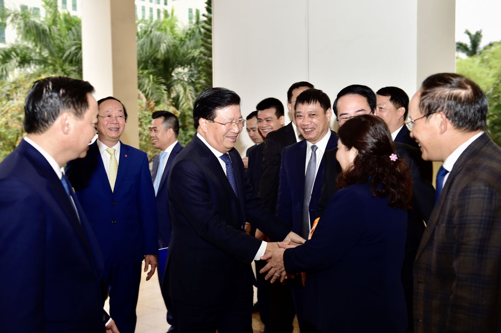 Ngành Tài nguyên và Môi trường về đích các mục tiêu kế hoạch 5 năm Phó thủ tướng Chính phủ Trịnh Đình Dũng dự Hội nghị Tổng kết ngành TN&MT. Ảnh VGP/Nhật Bắc