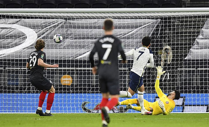 Son Heung-Min ấn định chiến thắng 2-0 cho Tottenham