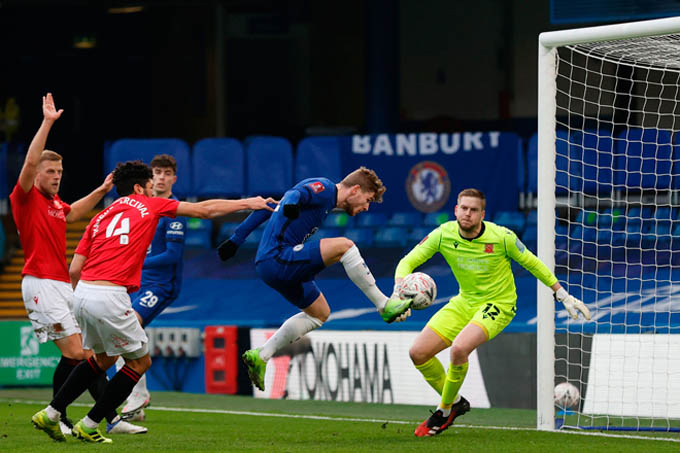 Werner ghi bàn sau 13 trận tịt ngòi, Chelsea đi tiếp ở FA Cup Werner ghi bàn giúp Chelsea đi tiếp ở FA Cup 2020/21