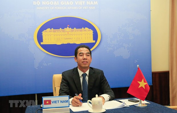 Bước phát triển của quan hệ Việt Nam - EU và triển vọng thời gian tới Thứ trưởng Bộ Ngoại giao Tô Anh Dũng. Ảnh: TTXVN