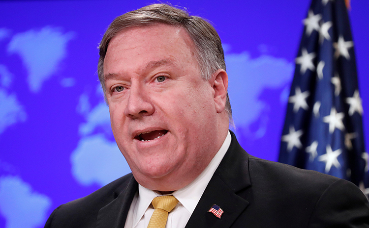 Ngoại trưởng Mỹ Mike Pompeo. Ảnh: Reuters