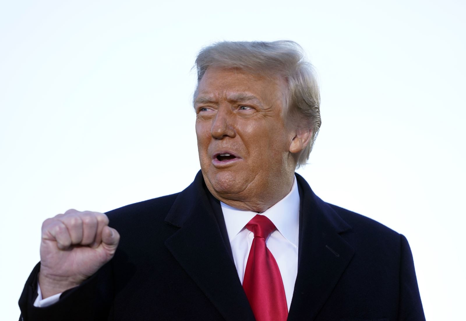 Cựu Tổng thống Mỹ Trump lập Văn phòng đại bản doanh ở Florida Ông Trump phát biểu tại căn cứ không quân Andrews, bang Maryland ngày 20-1-2021. Ảnh: AFP/TTXVN
