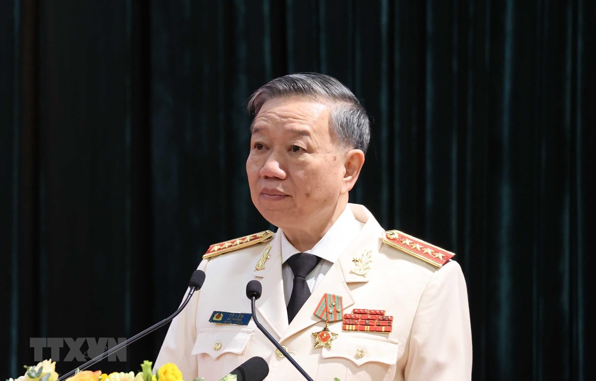 Những kết quả ấn tượng của công tác công an năm 2020 Đại tướng Tô Lâm, Ủy viên Bộ Chính trị, Bộ trưởng Bộ Công an. Ảnh: Thống Nhất/TTXVN