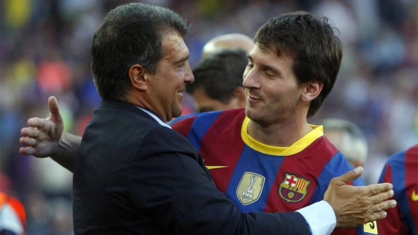 Messi và Laporta có mối quan hệ khá tốt.