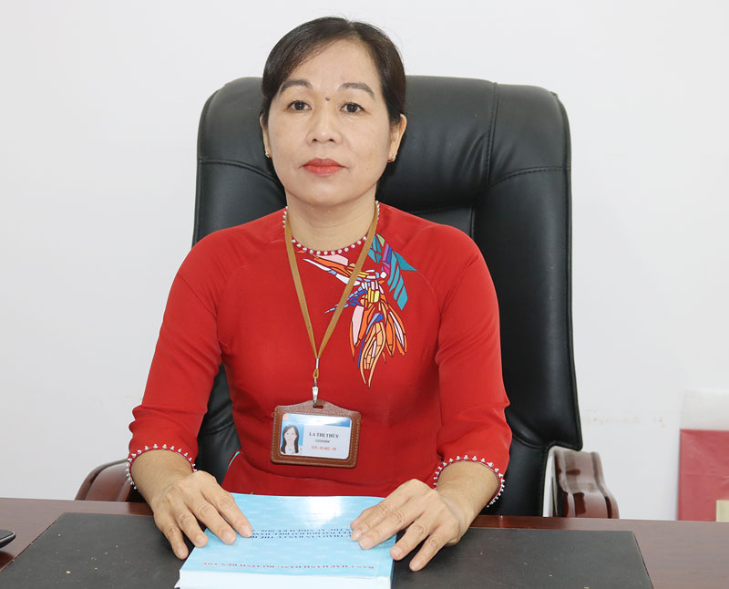 Ngành giáo dục và đào tạo tiên phong thực hiện chuyển đổi số Giám đốc Sở Giáo dục và Đào tạo La Thị Thúy. Ảnh: PH. Hân