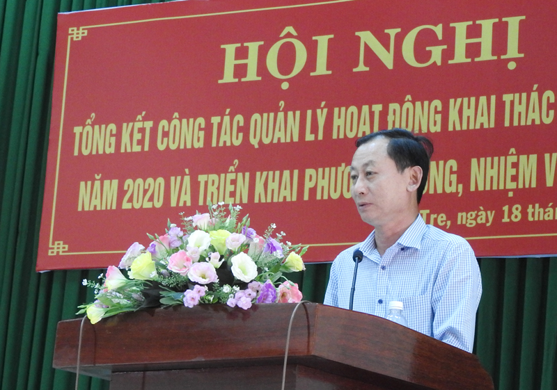 Phó chủ tịch UBND tỉnh - Trưởng BCĐ quản lý KTKS tỉnh Nguyễn Minh Cảnh. 