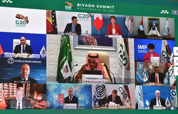 Các Bộ trưởng tài chính các nước G20 họp trực tuyến Ảnh minh họa. Nguồn: AFP/TTXVN
