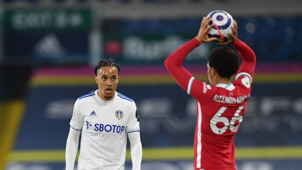 Liverpool lỡ cơ hội vào top 4 Leeds Utd chơi tốt trước Liverpool. Ảnh: Reuter