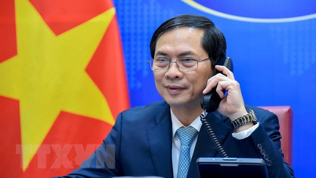 Việt Nam và Hàn Quốc tăng cường hợp tác về ngoại giao Bộ trưởng Bộ Ngoại giao Bùi Thanh Sơn. (Ảnh: TTXVN phát)