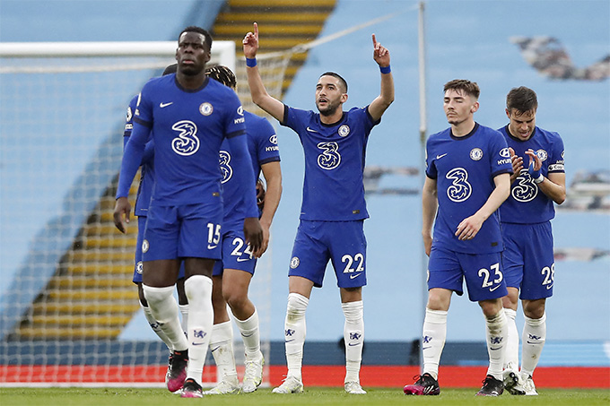 Man City chưa thể đăng quang Ziyech ghi bàn đẳng cấp mang về bàn gỡ cho Chelsea