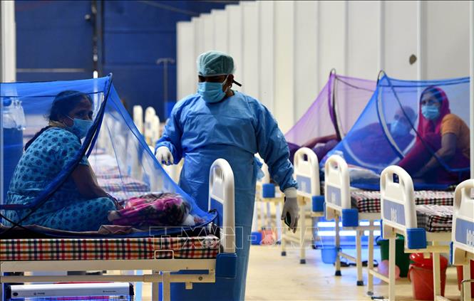 Thế giới thêm 11.000 người chết; Ca mắc mới tại Ấn Độ dưới 200.000 Nhân viên y tế lấy mẫu xét nghiệm COVID-19 tại Guwahati, Ấn Độ, ngày 26-5-2021. Ảnh: THX/TTXVN