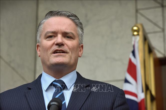 Ông Mathias Cormann lúc là Bộ trưởng Tài chính Australia. Ảnh tư liệu: AFP/TTXVN