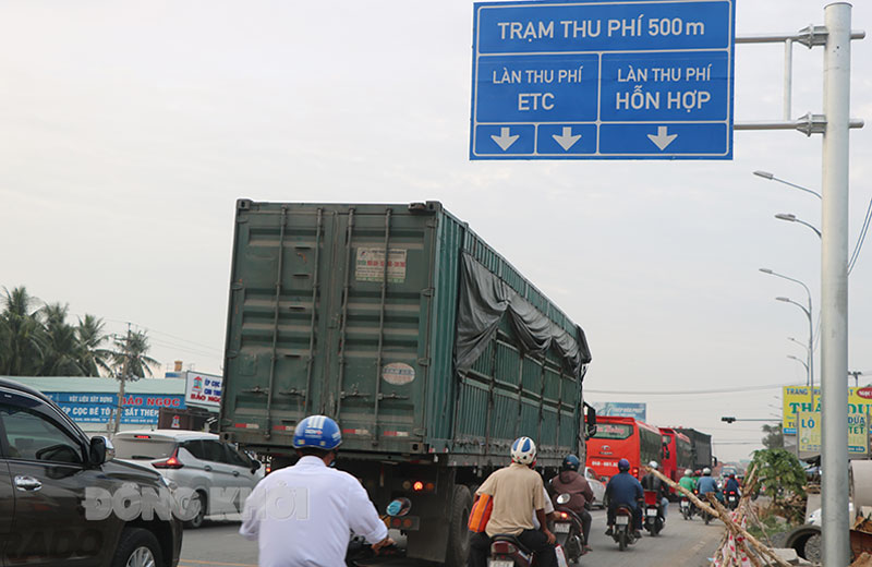 Trong tháng 7-2021, Trạm thu phí BOT cầu Rạch Miễu sẽ phân 2 làn thuần thu phí không dừng.