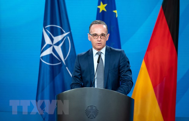 Ngoại trưởng Đức Heiko Maas trong cuộc họp báo tại Berlin ngày 1-6-2021. (Ảnh: AFP/TTXVN)