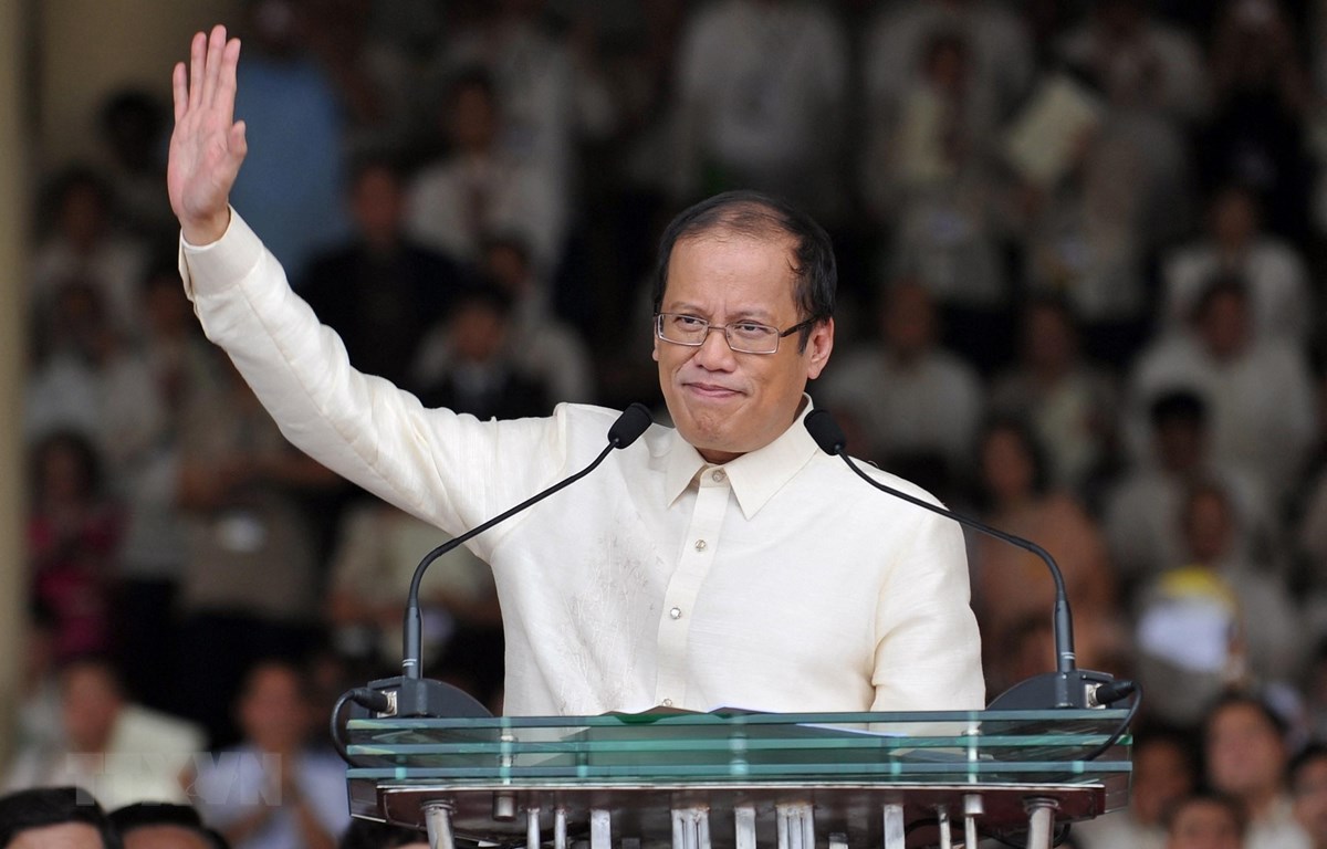 Ông Benigno Aquino trong bài phát biểu nhậm chức Tổng thống Philippines tại thủ đô Manila ngày 30-6-2010. Ảnh: AFP/TTXVN