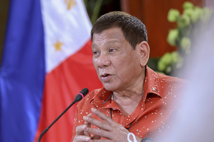 Tổng thống Philippines Rodrigo Duterte. Ảnh: AP