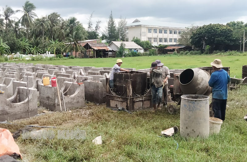 Các công trình trọng điểm trên địa bàn xã Lộc Thuận góp phần cho xây dựng nông thôn mới.