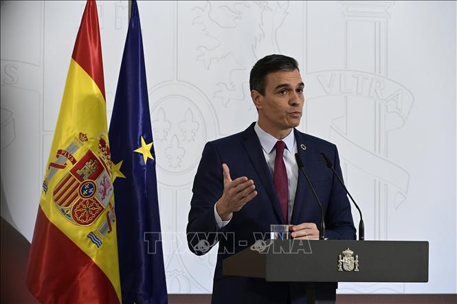 Thủ tướng Tây Ban Nha Pedro Sanchez. Ảnh: AFP/TTXVN