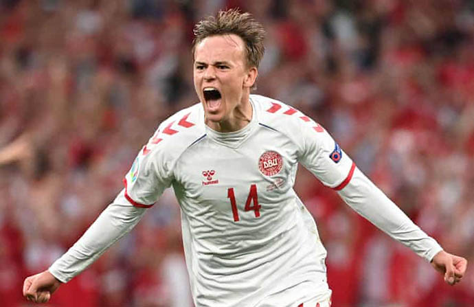 Damsgaard đã chơi rất hay ở EURO 2020