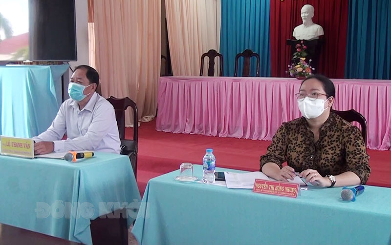 Trưởng ban Nội chính Tỉnh ủy Lê Thanh Vân tham dự hội nghị.