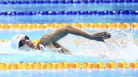 Huy Hoàng chỉ xếp thứ 12, không thể vào chung kết 1.500m bơi