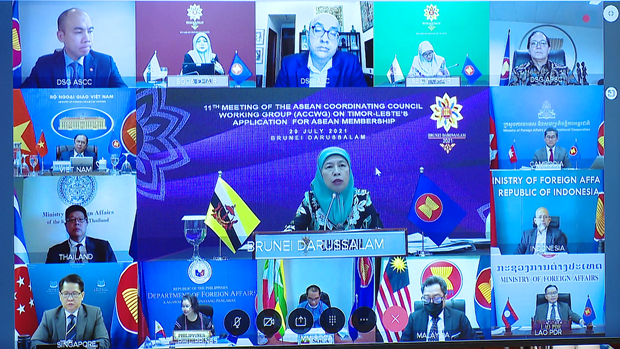Cuộc họp lần thứ 11 về việc Timor Leste xin gia nhập ASEAN Toàn cảnh cuộc họp thứ 11. Nguồn: TTXVN