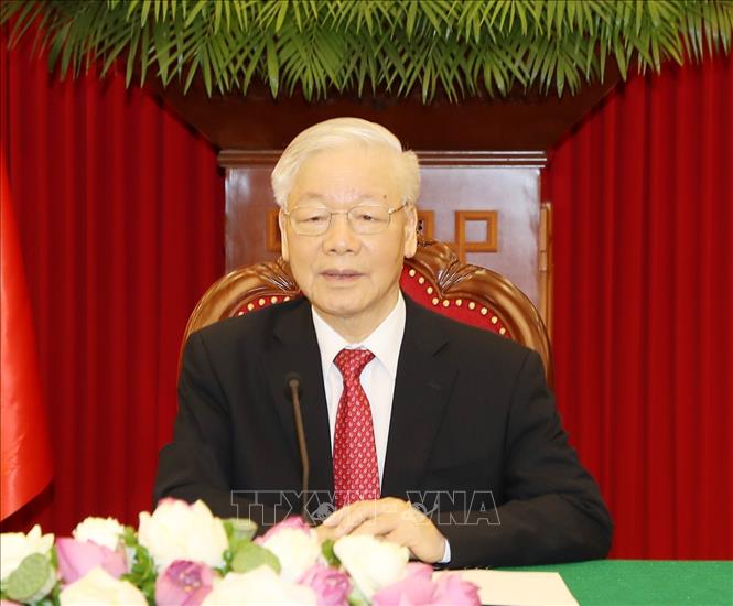 Bài viết của Tổng Bí thư Nguyễn Phú Trọng khẳng định tầm nhìn đúng đắn của Đảng Cộng sản Việt Nam Tổng Bí thư Nguyễn Phú Trọng. Ảnh: Trí Dũng/TTXVN