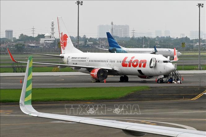 Máy bay của hãng hàng không Lion Air tại sân bay quốc tế Sukarno-Hatta ở Tangerang, ngoại ô Jakarta, Indonesia. Ảnh minh họa: AFP/TTXVN