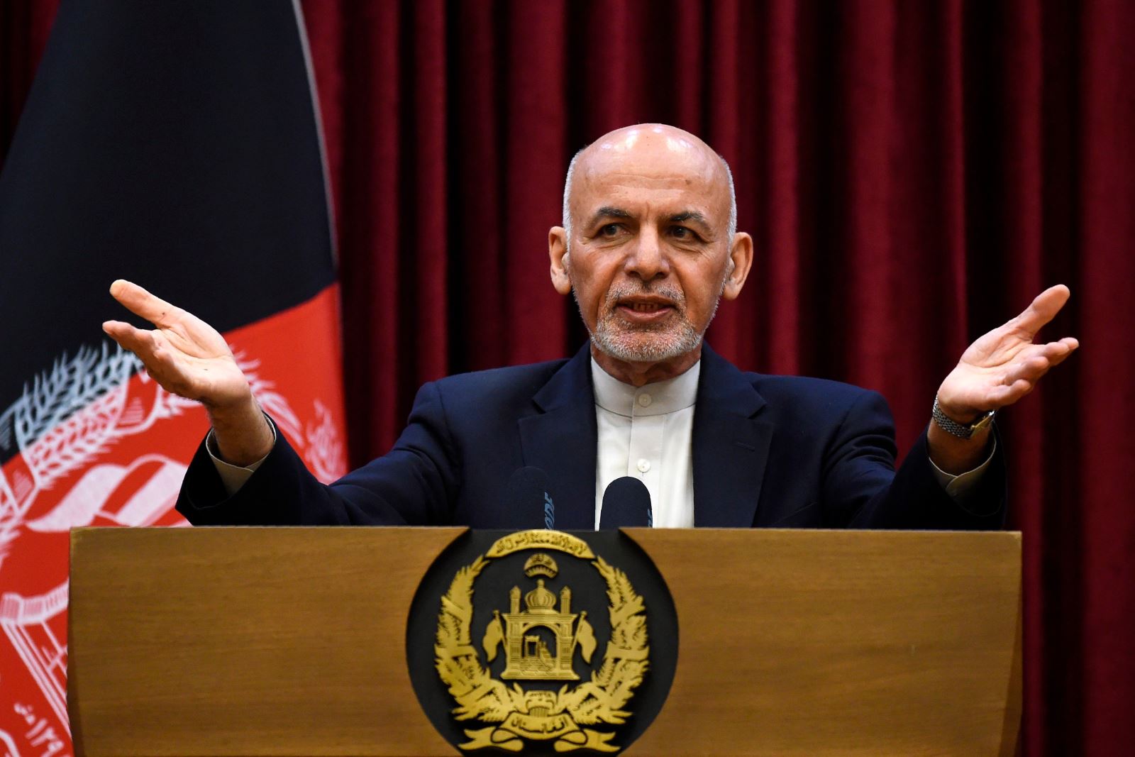 Tổng thống Afghanistan sẽ bàn giao quyền lực để Taliban thành lập chính phủ lâm thời Tổng thống Afghanistan Ashraf Ghani sẽ từ bỏ quyền lực. Ảnh: jpost
