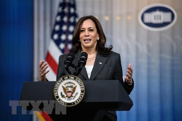 Phó Tổng thống Hợp chúng quốc Hoa Kỳ Kamala Harris. (Ảnh: AFP/TTXVN)