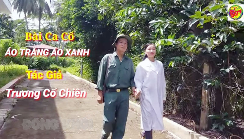 Xây dựng clip tuyên truyền phòng, chống dịch Covid-19 Một phân cảnh trong các clip tuyên truyền phòng chống dịch Covid-19 của Đoàn NTCL Bến Tre.