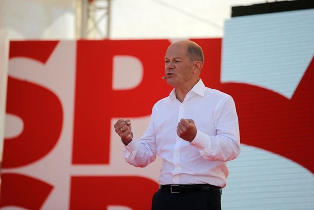 Đức: SPD vượt qua liên đảng CDU/CSU lần đầu tiên trong 15 năm Tỷ lệ ủng hộ ứng cử viên thủ tướng của SPD, Bộ trưởng Tài chính Olaf Scholz gia tăng. (Nguồn: Reuters)
