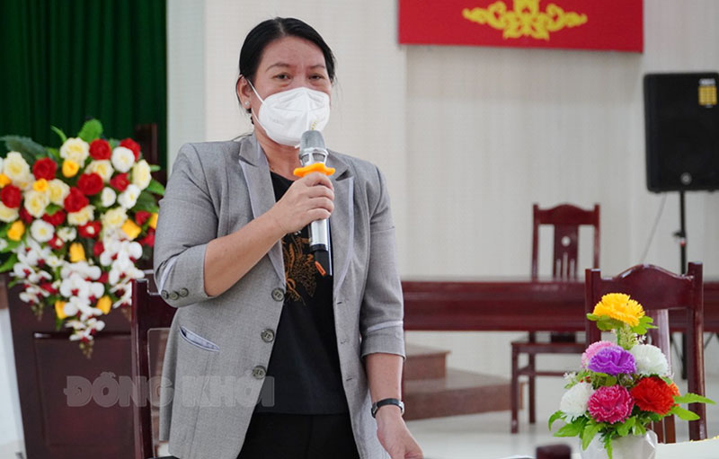 Kiểm tra công tác xét nghiệm tầm soát SARS-CoV-2 tại Ba Tri, Giồng Trôm Phó chủ tịch UBND tỉnh Nguyễn Thị Bé Mười chỉ đạo tại cuộc kiểm tra tại Ba Tri.