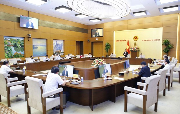 Quang cảnh buổi làm việc. (Ảnh: Doãn Tấn/TTXVN)