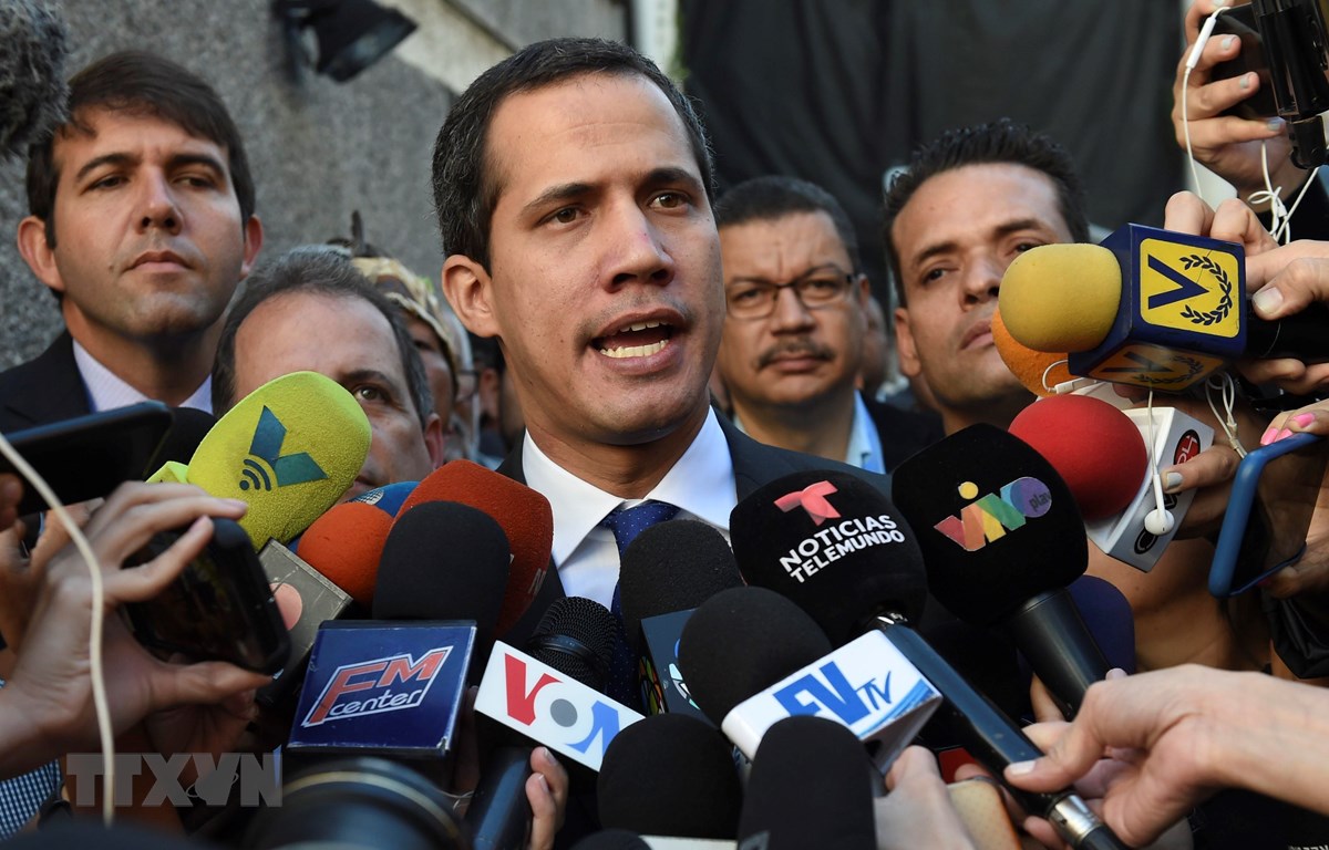 Thủ lĩnh đối lập Venezuela Juan Guaido. Ảnh: AFP/TTXVN
