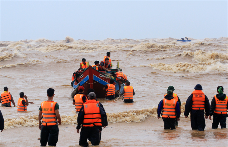Sẵn sàng ứng phó thiên tai.