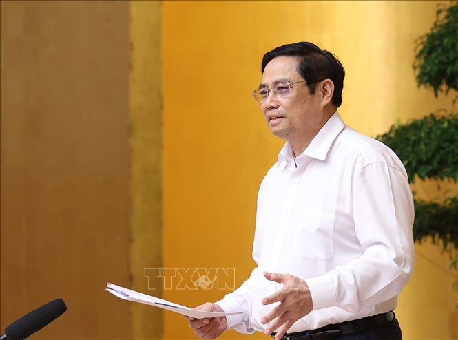 Bộ Thông tin và Truyền thông triển khai trung tâm chỉ huy và hệ thống họp trực tuyến Thủ tướng Phạm Minh Chính. Ảnh: Dương Giang/TTXVN