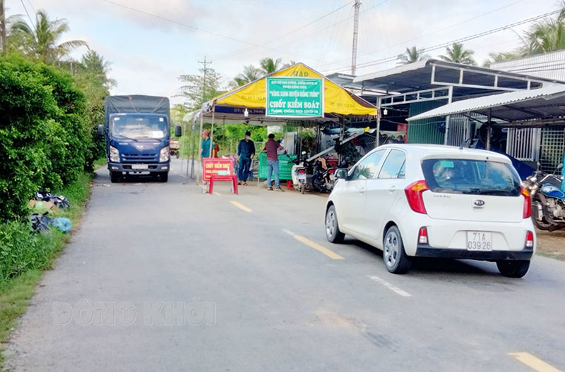 Phước Long “Đồng khởi mới” bảo vệ vùng xanh Chốt kiểm soát dịch Covid-19 xã Phước Long.