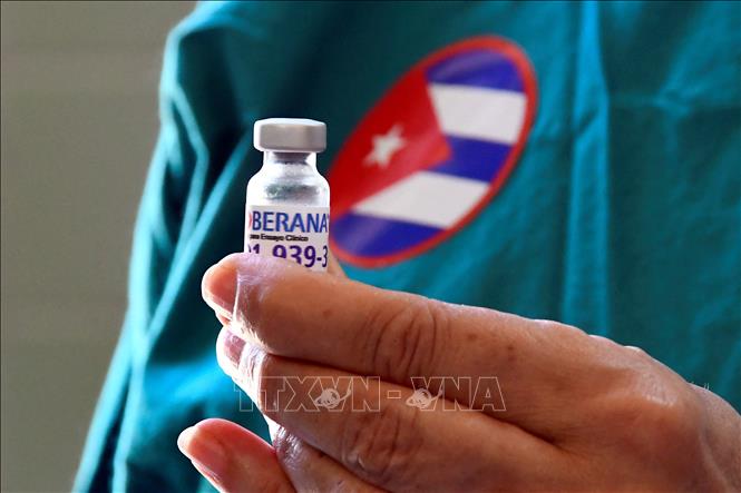 Vaccine COVID-19 Soberana của Cuba. Ảnh: AFP/TTXVN