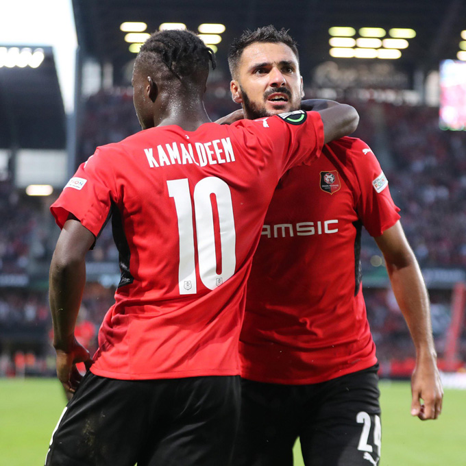 Laborde bất ngờ mở tỷ số trận Rennes vs PSG vào phút cuối của hiệp 1