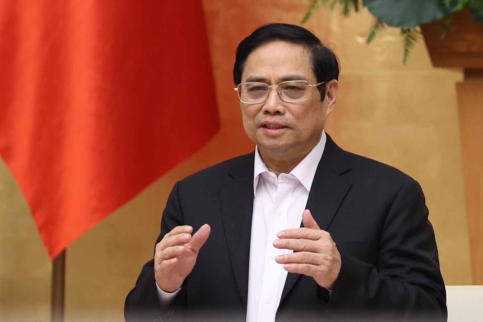 Thủ tướng: Chính sách phòng, chống dịch phải thống nhất toàn quốc Thủ tướng Chính phủ Phạm Minh Chính phát biểu. Ảnh: Dương Giang/TTXVN