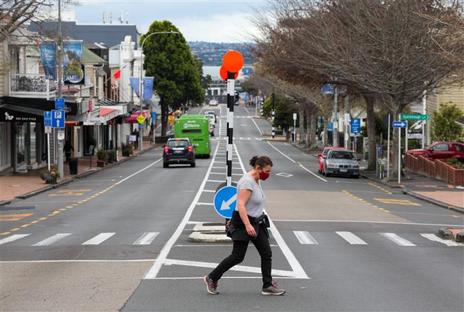 Một tuyến phố ở Auckland, New Zealand ngày 19-9-2021. Ảnh: THX/TTXVN