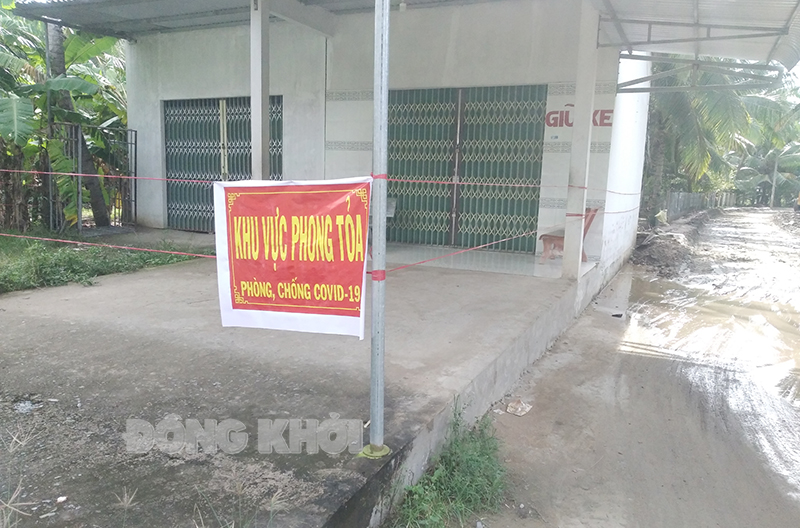 Cách ly một phần ấp An Hòa, xã Bình Khánh phòng dịch Covid-19 Khu cách ly phong tỏa.