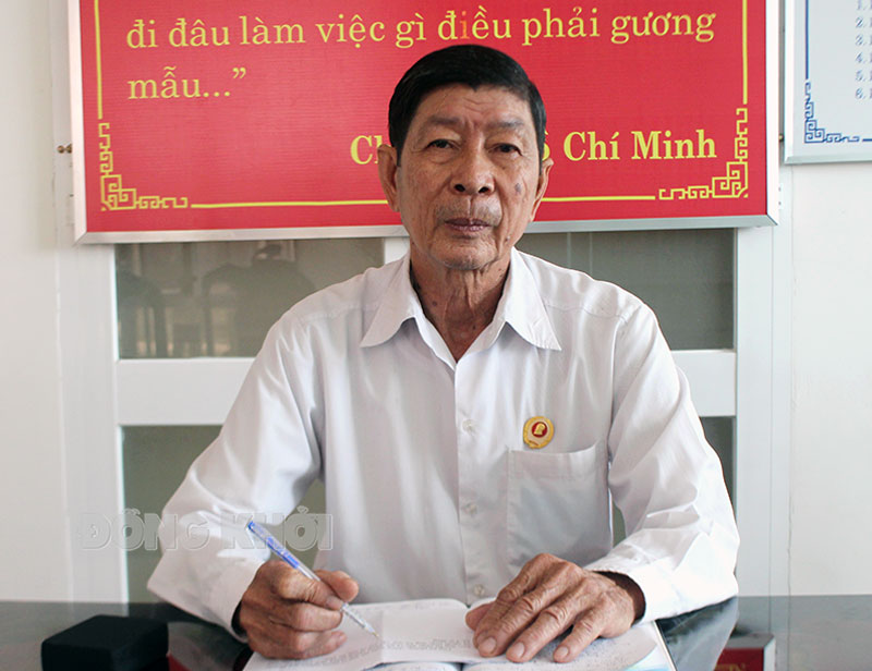 Cựu chiến binh Nguyễn Thanh Tùng. Ảnh: H. Đức