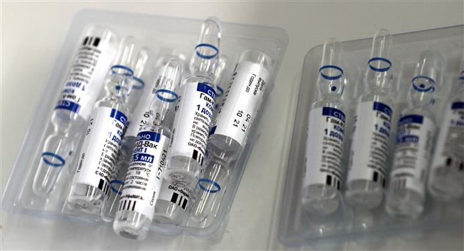 Vaccine ngừa COVID-19 Sputnik V của Nga. Ảnh: AFP/TTXVN