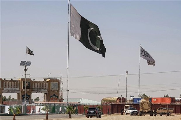 Quang cảnh cửa khẩu Chaman giữa Pakistan và Afghanistan, ngày 18-8-2021. (Ảnh: AFP/TTXVN)