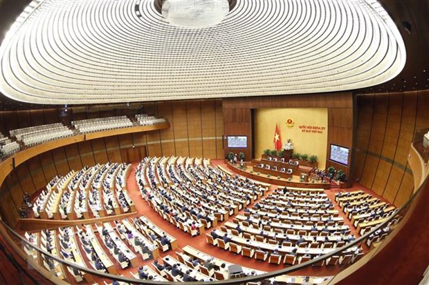 Việt Nam góp ý kiến tại phần thảo luận dự thảo văn kiện của APPF 29 Toàn cảnh một phiên họp Quốc hội khóa XV. Ảnh: Doãn Tấn/TTXVN