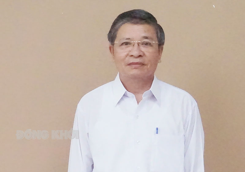 Nhà nghiên cứu Nguyễn Quang Trị hiện là Chủ tịch Hội Di sản văn hóa tỉnh.
